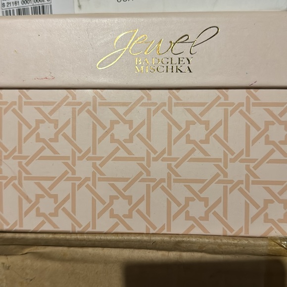 Jewel Badgley Mischka Marabel ankle booties glitter black womens 10 - Picture 10 of 11